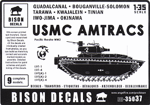 Bison Decals 1/35 US Amtracs in the Pacific A -1 35202 LVT 