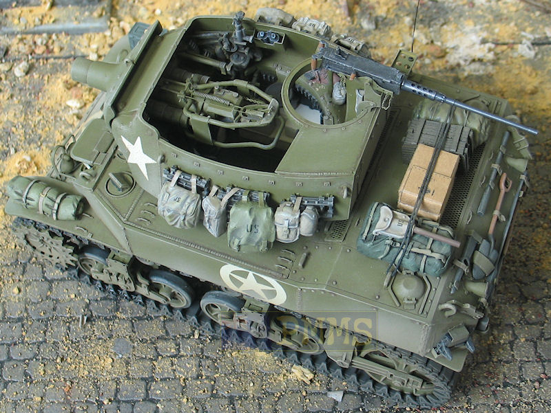 Tamiya 1/48 scale M8 U.S. Howitzer Motor Carriage plastic model kit review