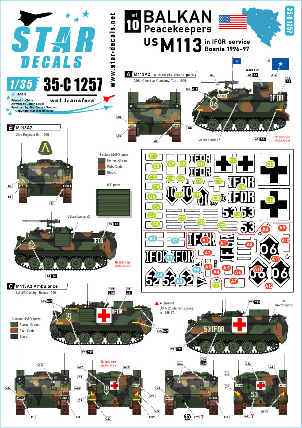 Star Decals 1/35 South East Asia 1950s # 35-C1250