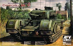 V Gun AFV Club AF35S52 British Infantry Tank Churchill Mark VI w/ QF 75mm MK 