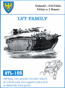 1/35 ATL105 FreeShip FRIULMODEL METAL TRACKS for LVT FAMILY