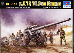 Neuf Trumpeter Trumpeter 02305-1:3 5 Allemand S.10cm K.18 Cannon 